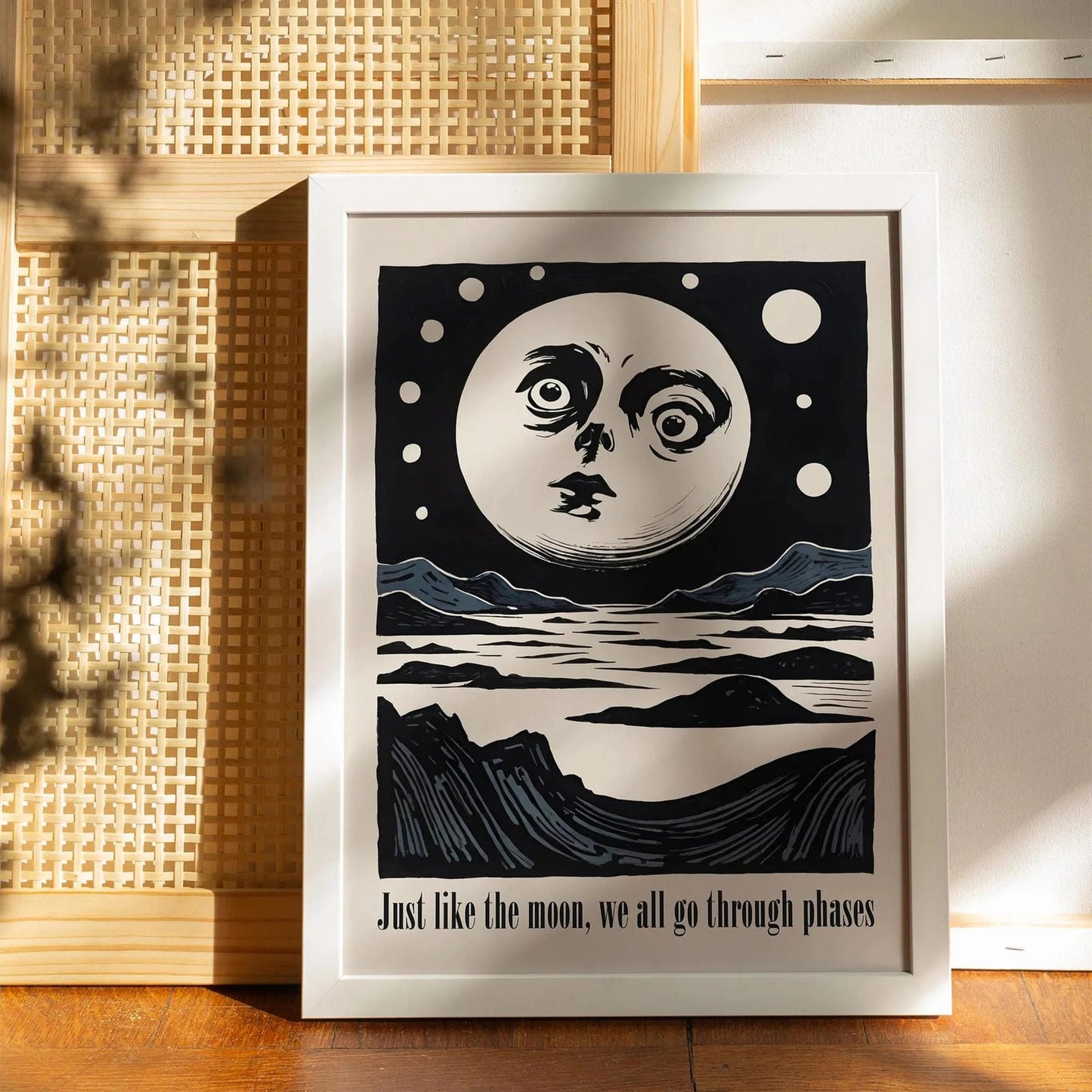 Inspirational Moon and Landscape Poster