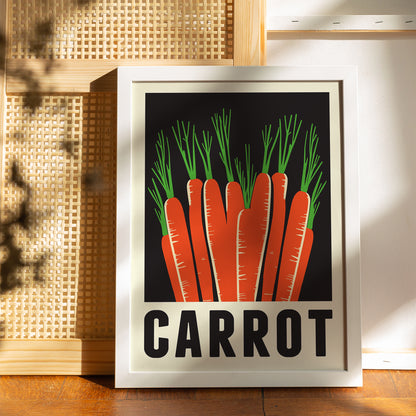Minimalist Carrot Poster