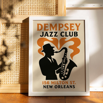 New Orleans Jazz Poster - Vintage Music Wall Art