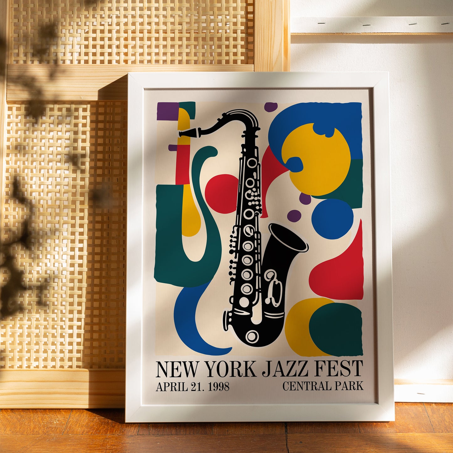 New York Jazz Fest Colorful Poster