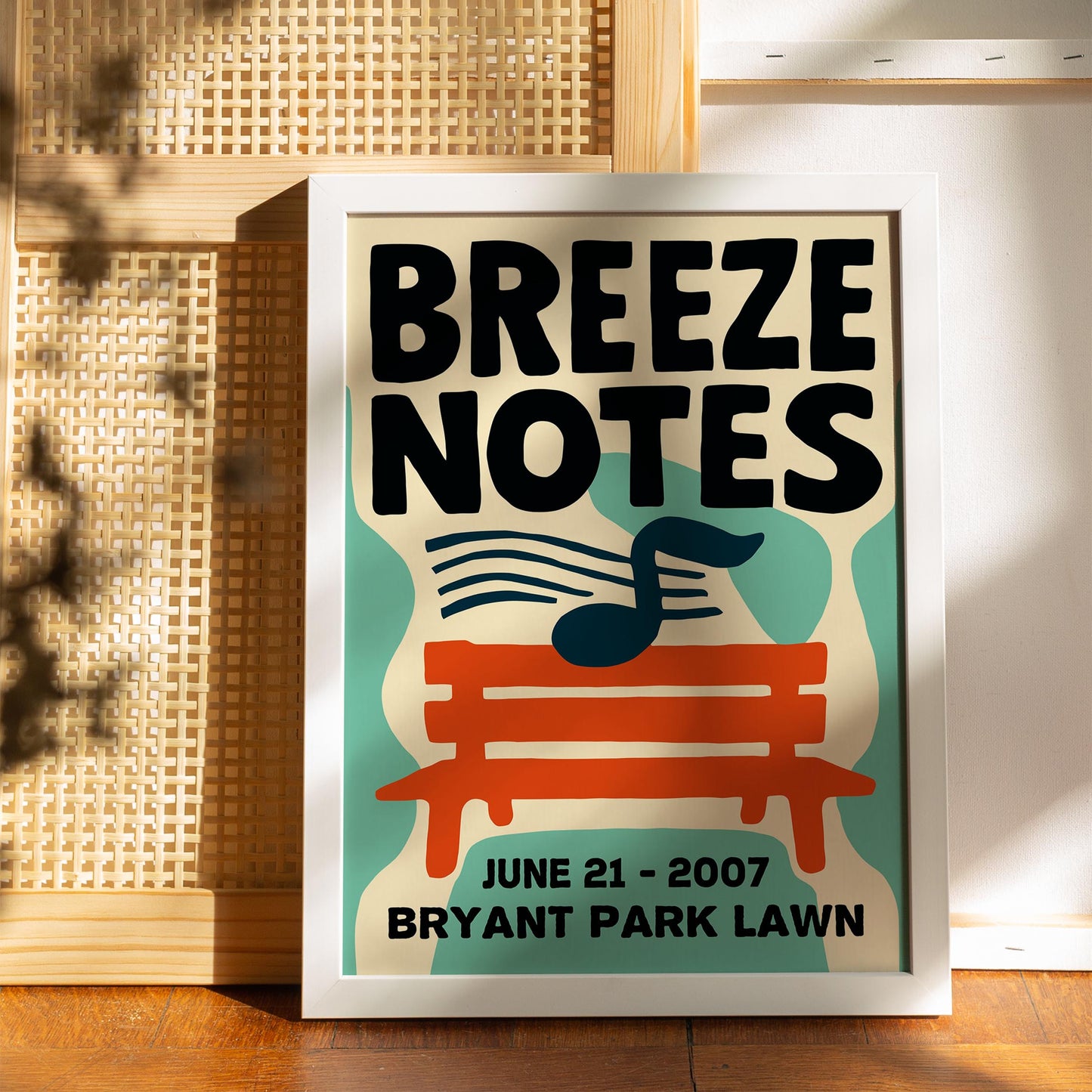 Breeze Notes Jazz Poster
