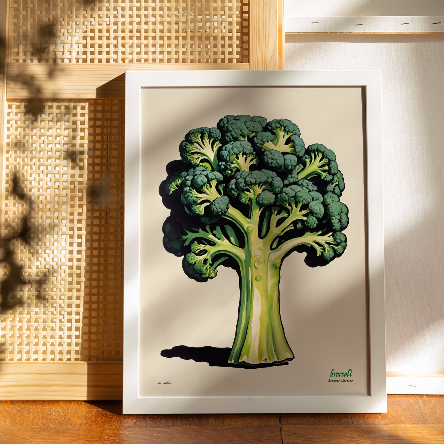 Fresh Broccoli Botanical Art Print