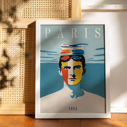 Paris Swimming Art Print