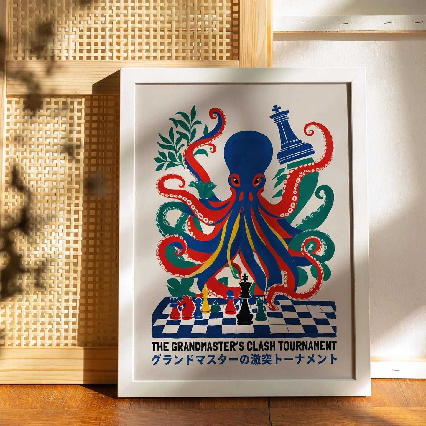 Japanese Chess Tournament Octopus Print