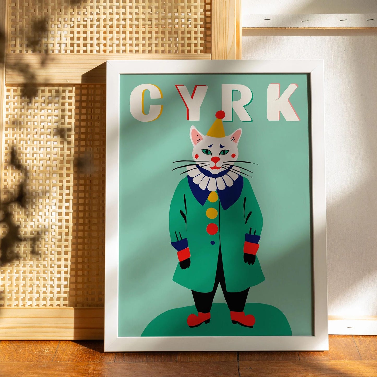 CYRK Polish Circus Green Vintage Poster
