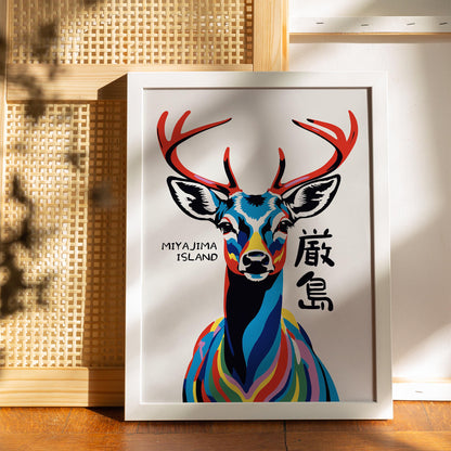 Miyajima Island Deer Poster