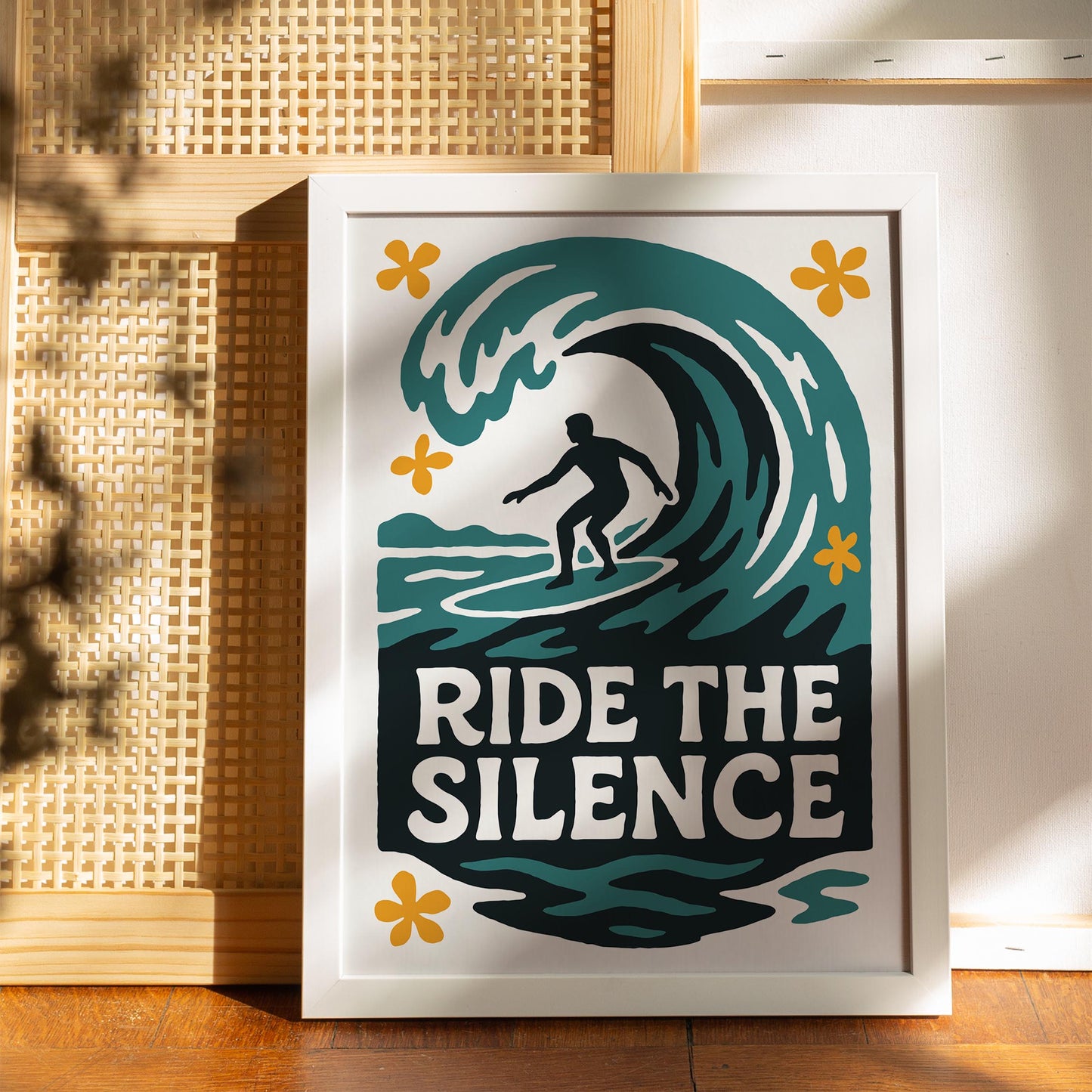 Ride the Silence Surf Poster
