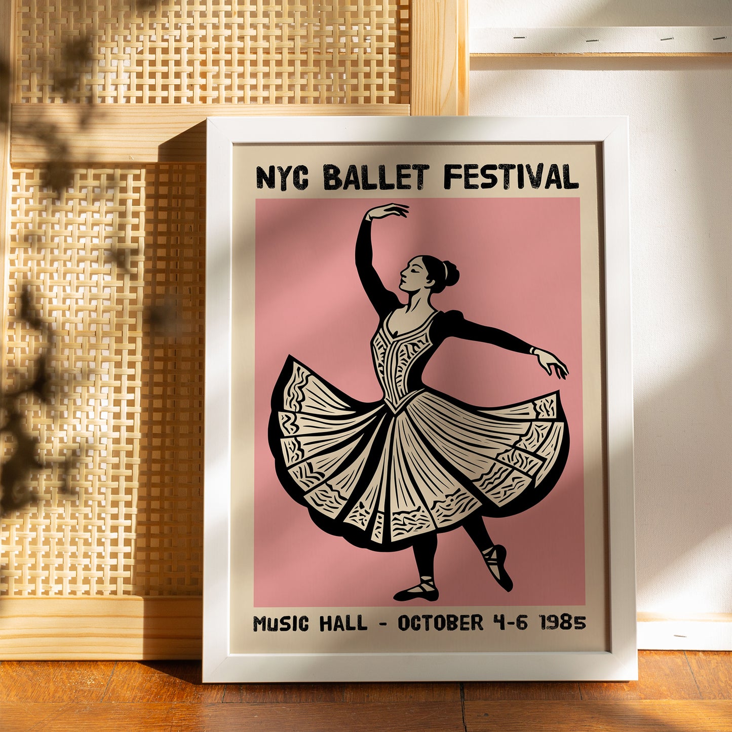 NYC Ballet Festival 1985 Poster Print