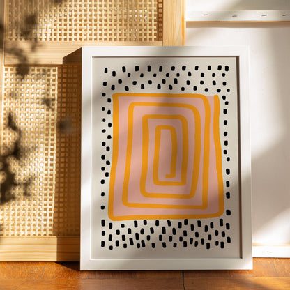 Abstract Maze Wall Art