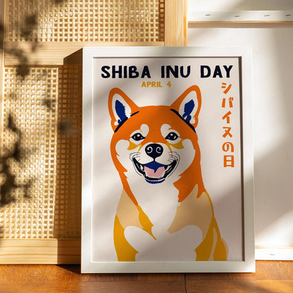 Shiba Inu Day Japanese Poster
