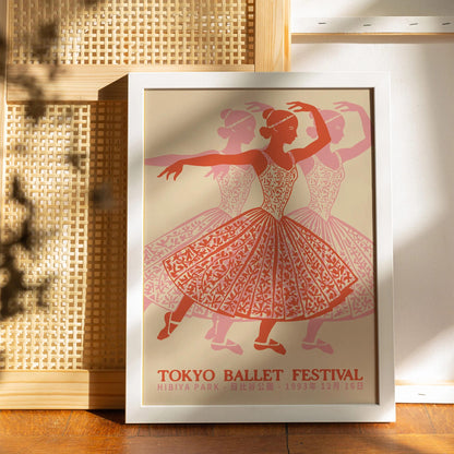 Tokyo Ballet Festival Vintage Poster