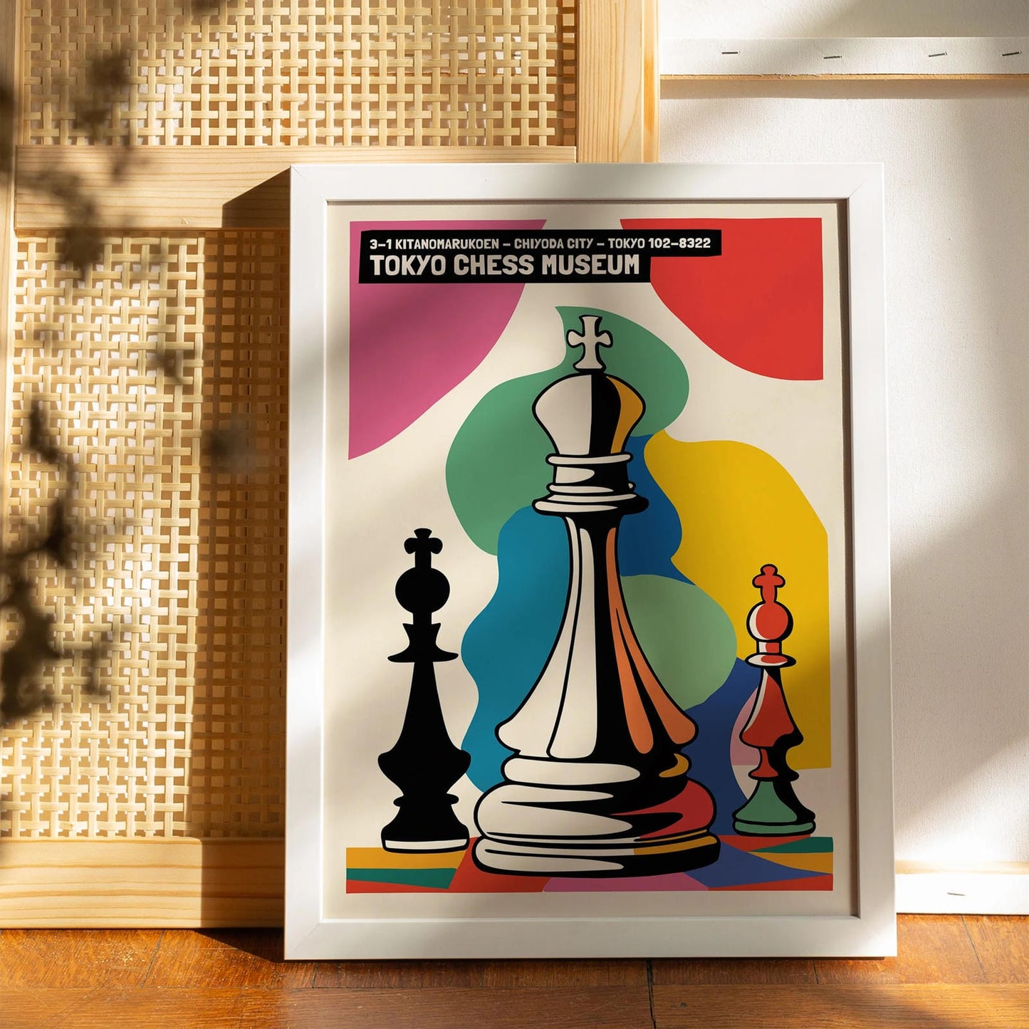 Tokyo Chess Museum Colorful Poster