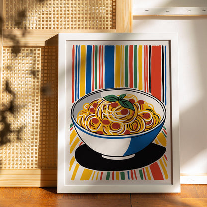 Spaghetti Pasta Food Wall Print