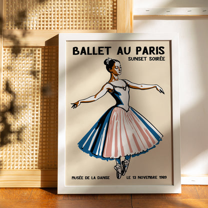 Vintage French Ballet Poster