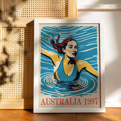 Australia 1997 Swim Poster