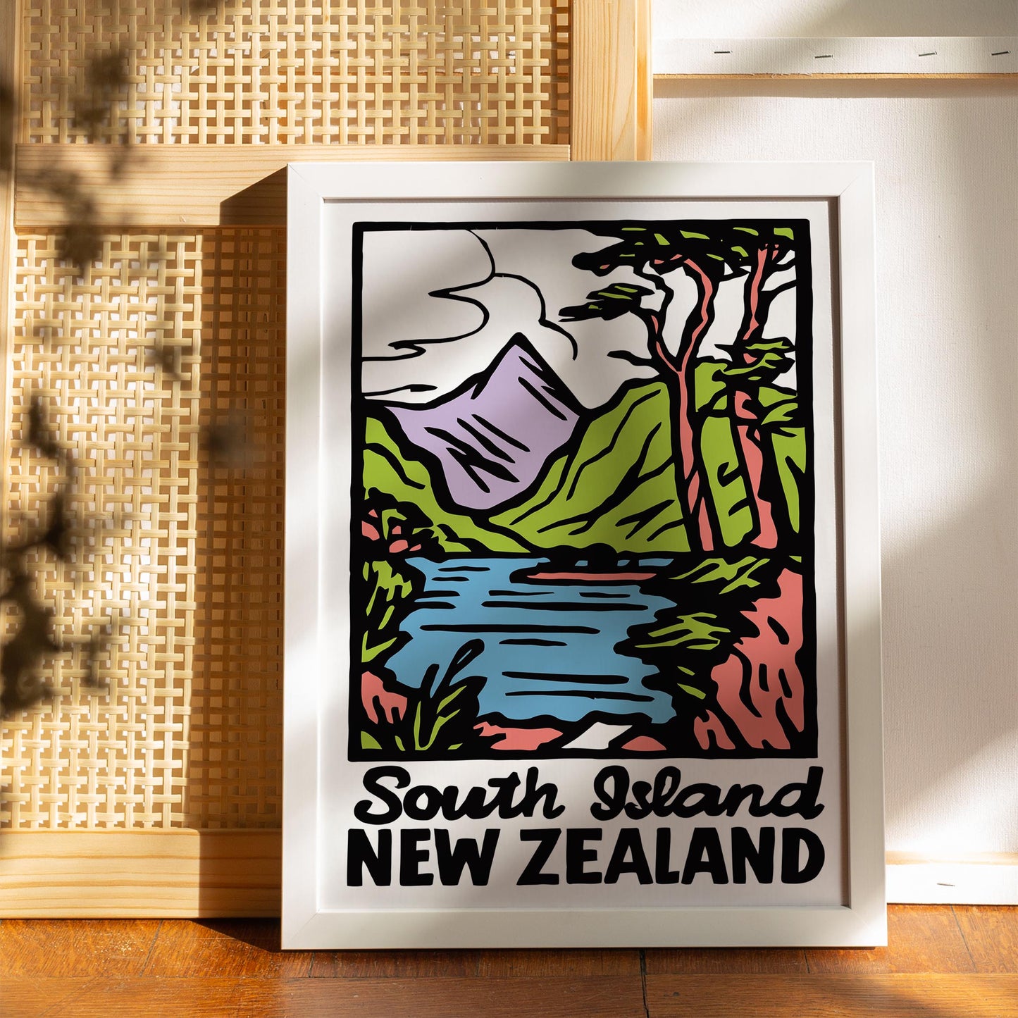 New Zealand Landscape Poster Print