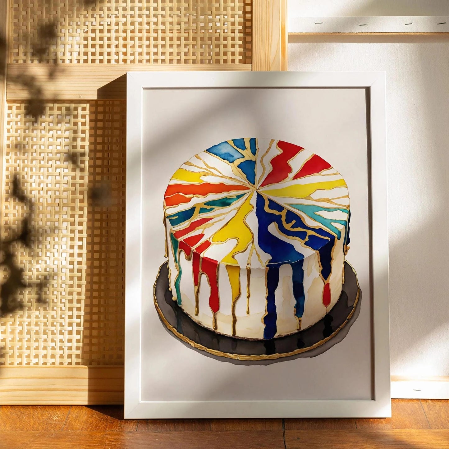 Kintsugi Art Cake Kitchen Poster