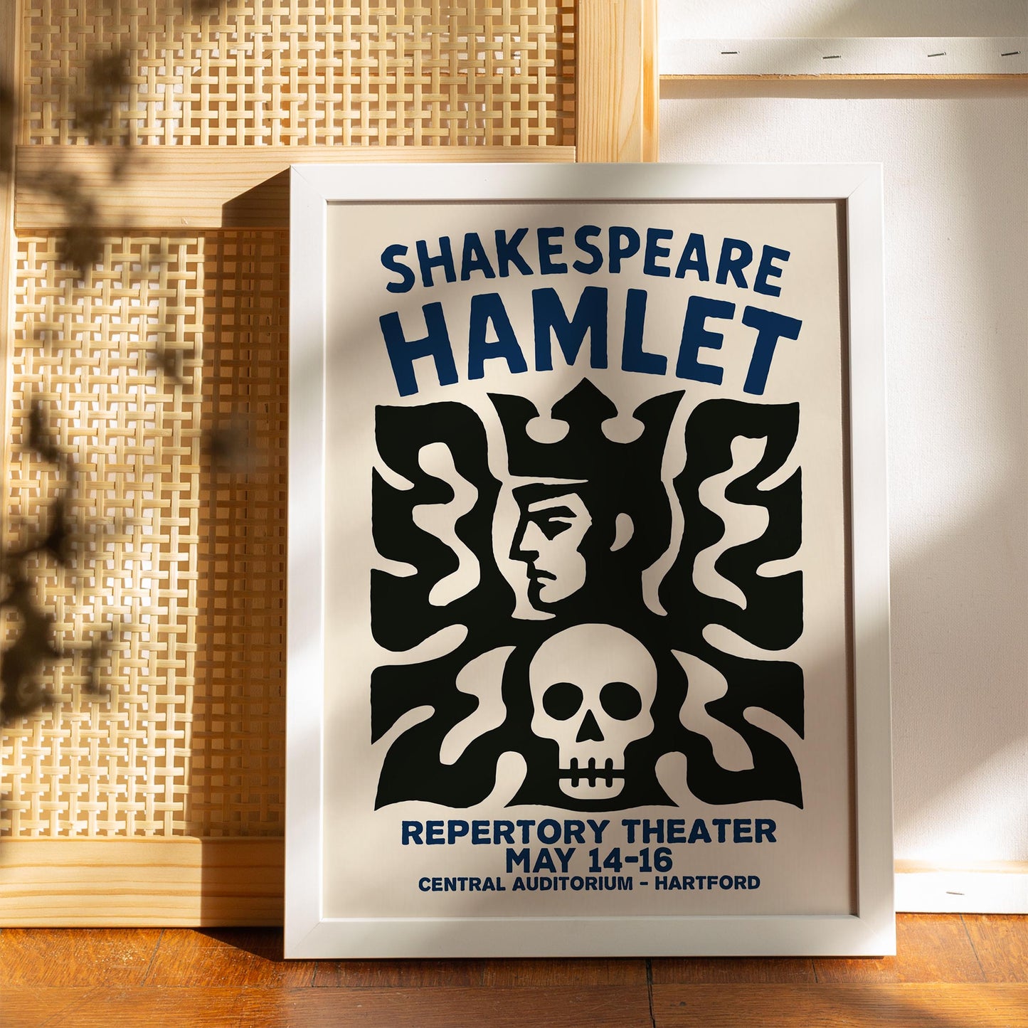 Hamlet Skull Poster Print