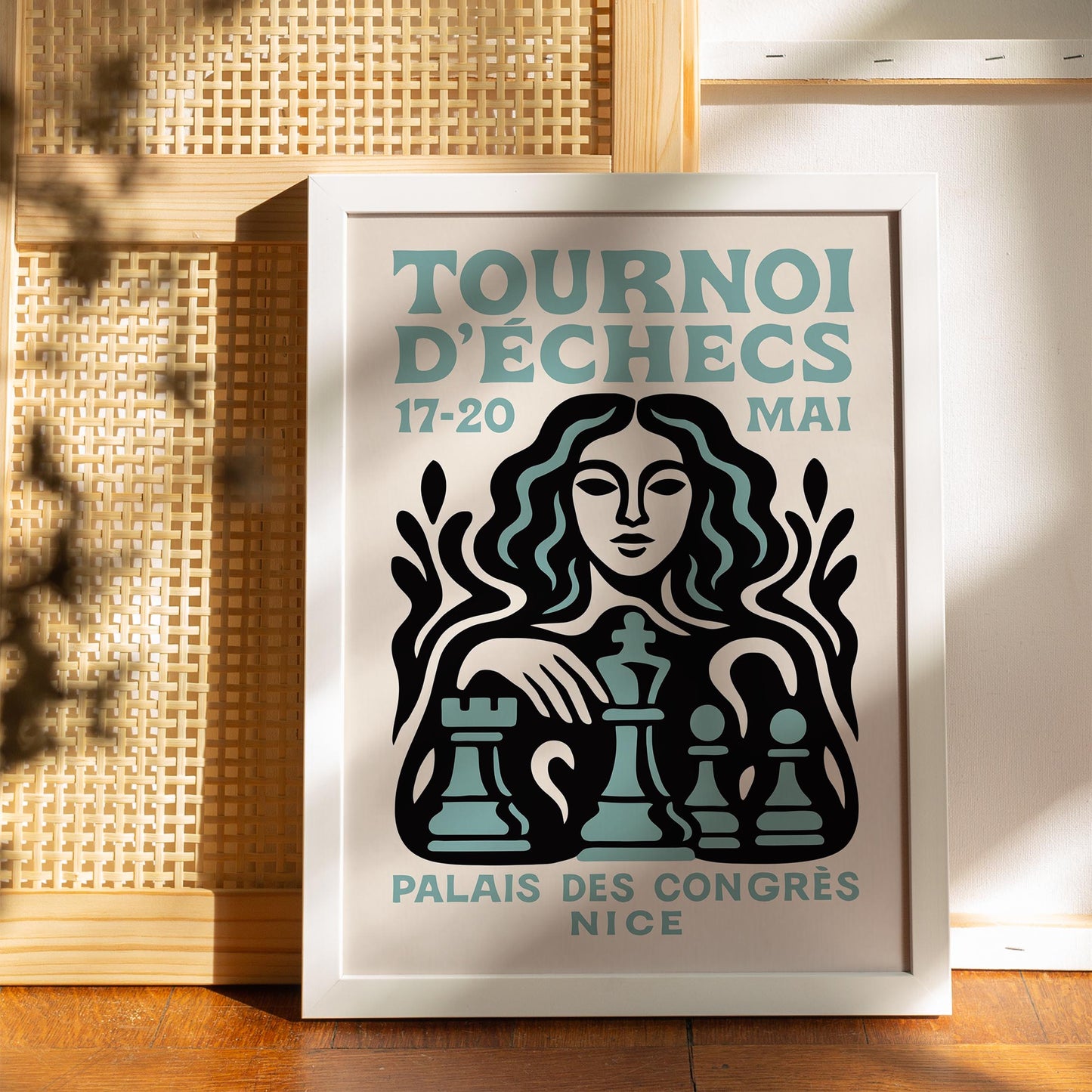 Tournoi D’Échecs Chess Poster