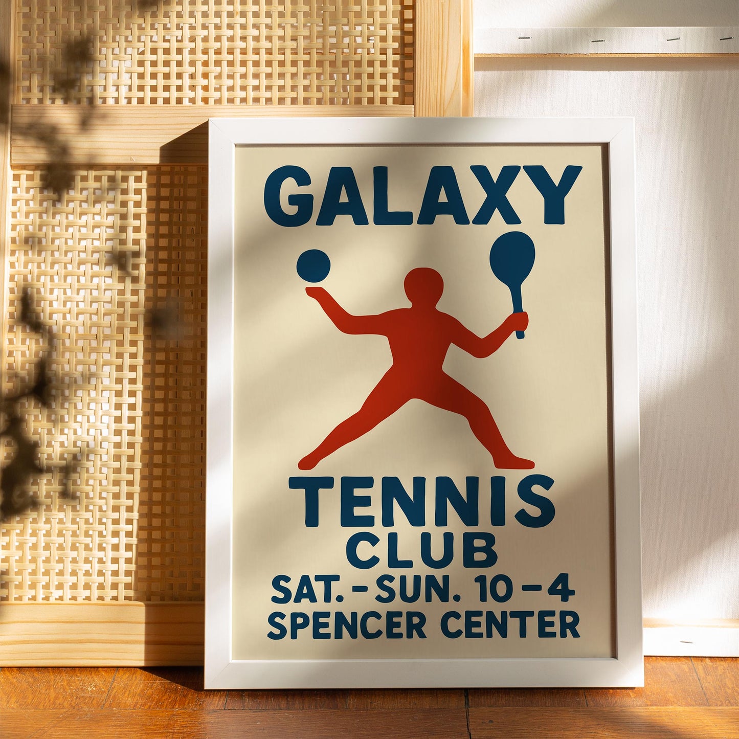 Galaxy Tennis Club Poster