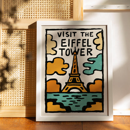 Eiffel Tower Travel Poster