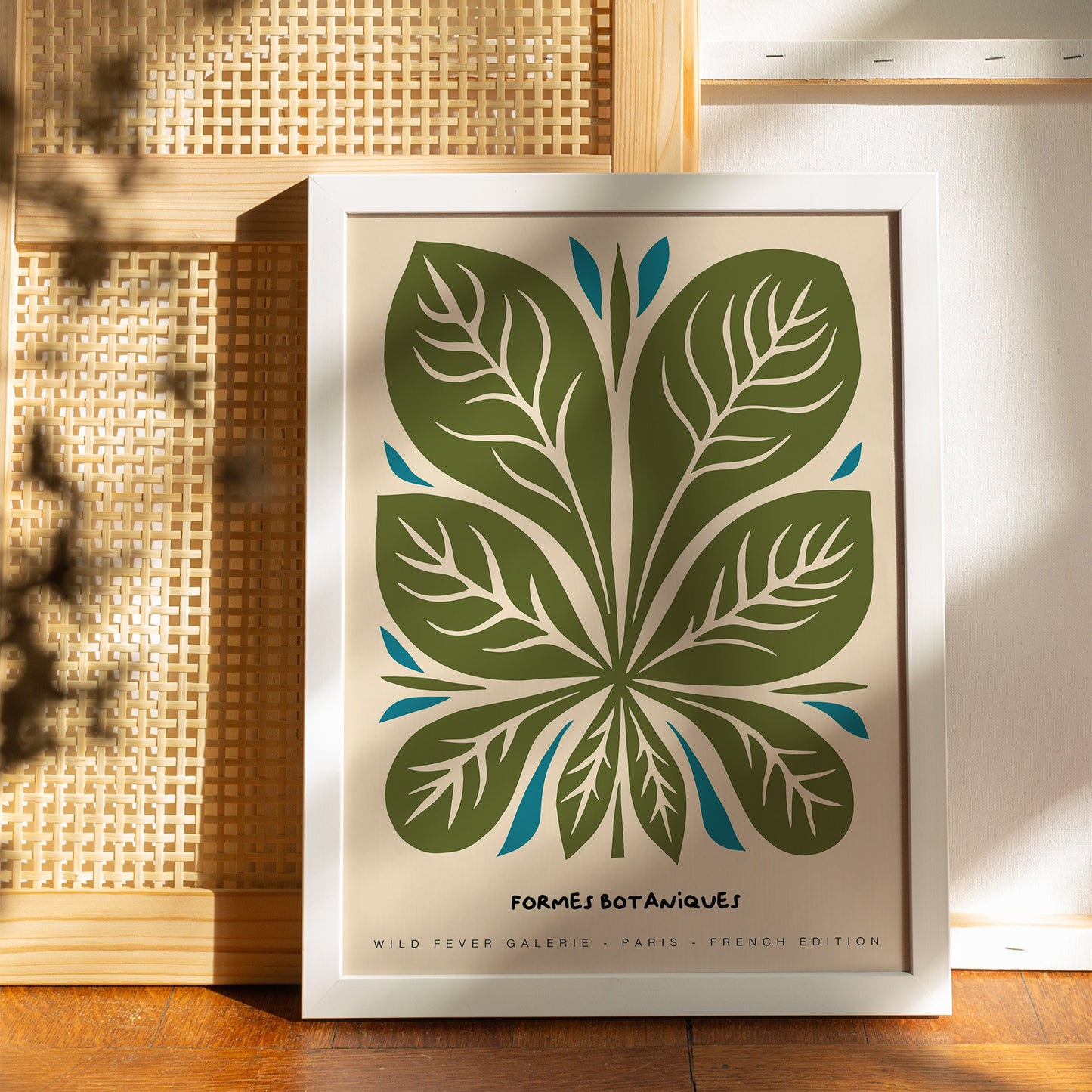 Green Leaf Botanique Art Print