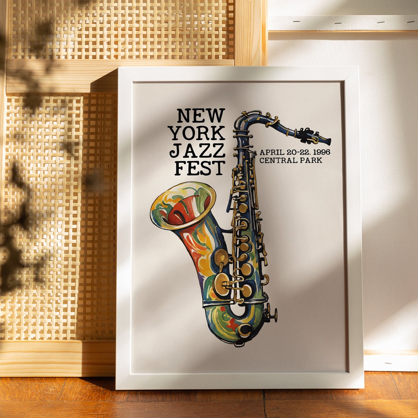 New York Jazz Fest '96 Saxophone Poster