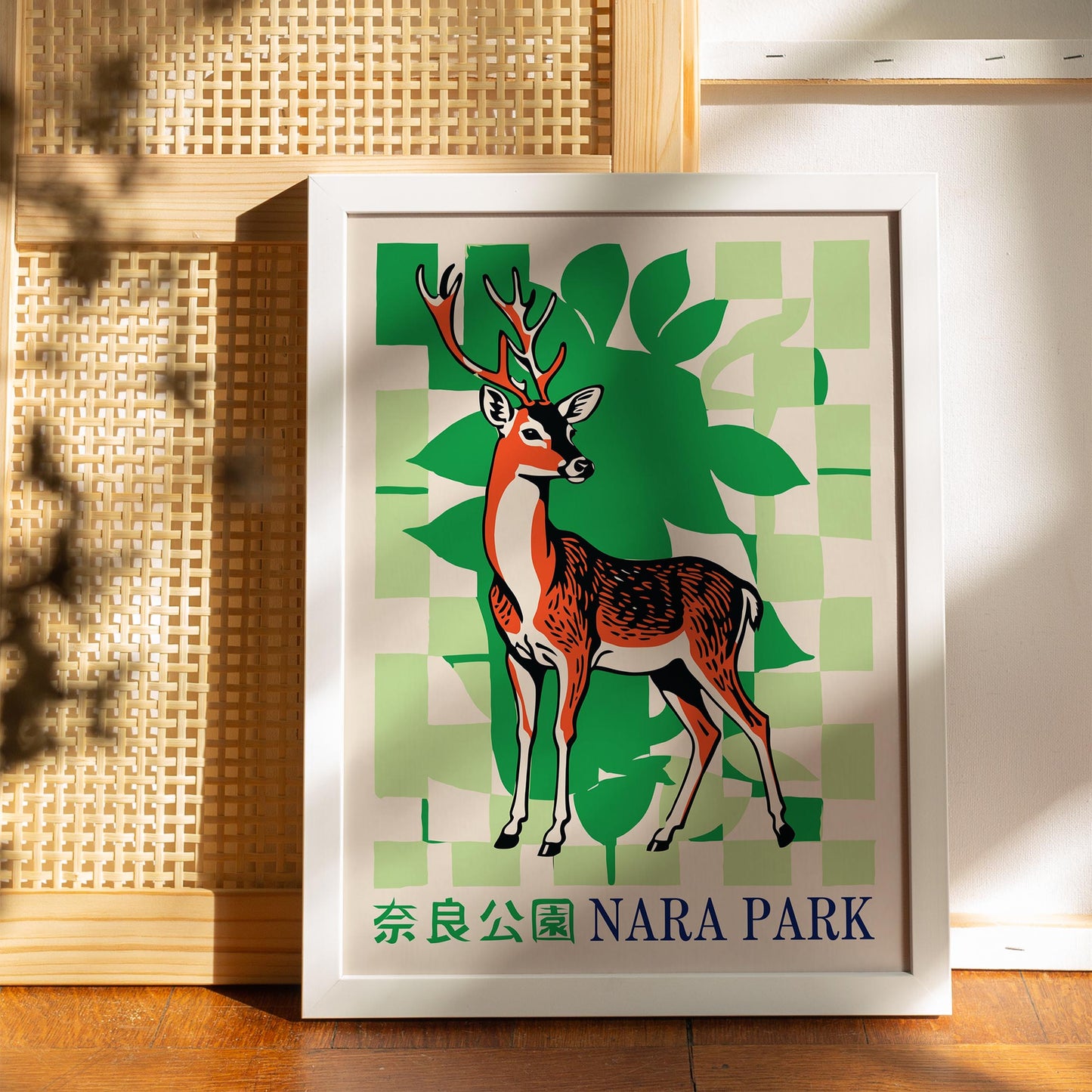 Nara Park Japan Vintage Travel Art Print