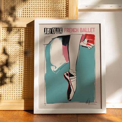 French Ballet Dancer Poster