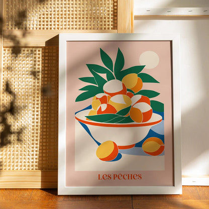 Les Peches, French Kitchen Art Print 2024
