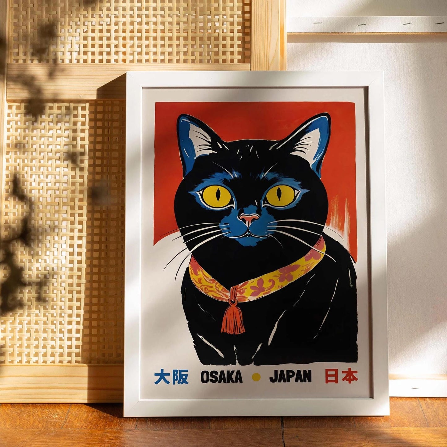 Osaka Cat Spirit – Japanese Poster Print