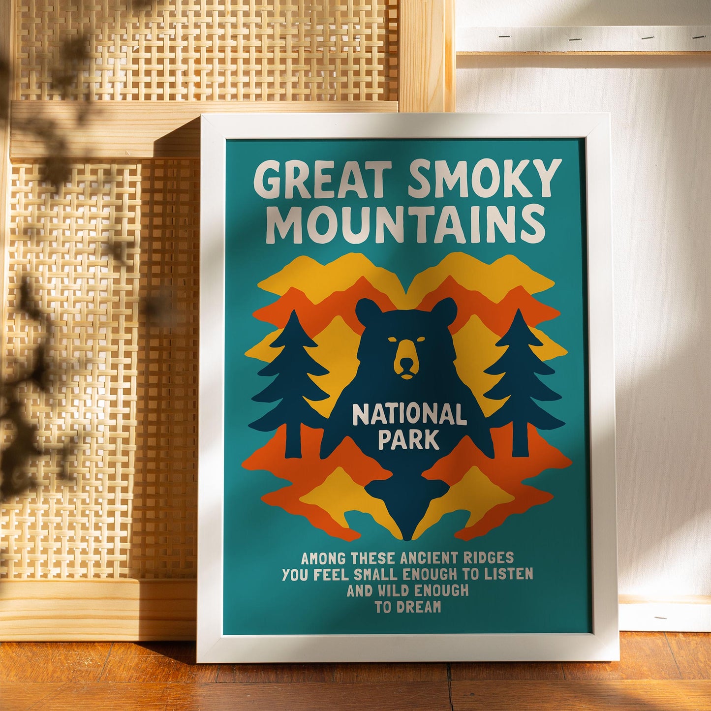 Smoky Mountains Bear Poster