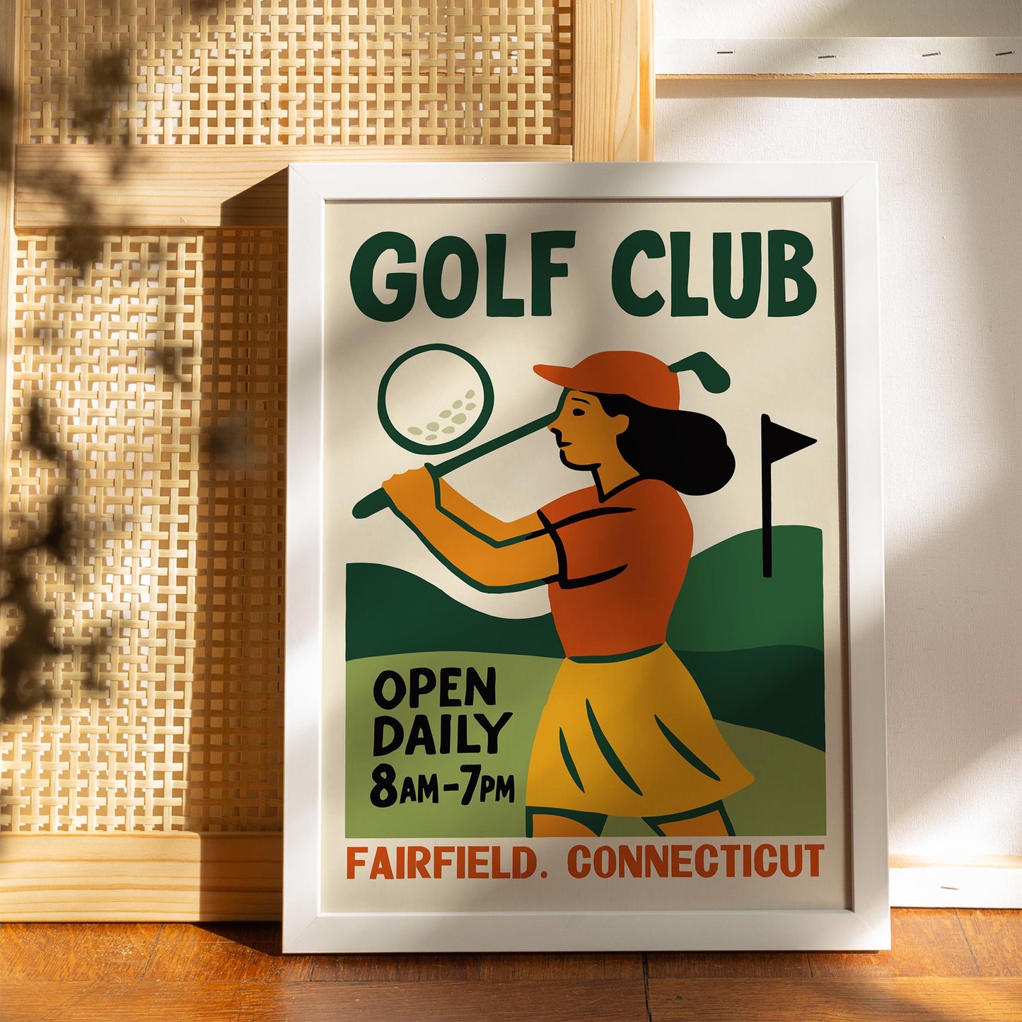 Golf Club Vintage Poster