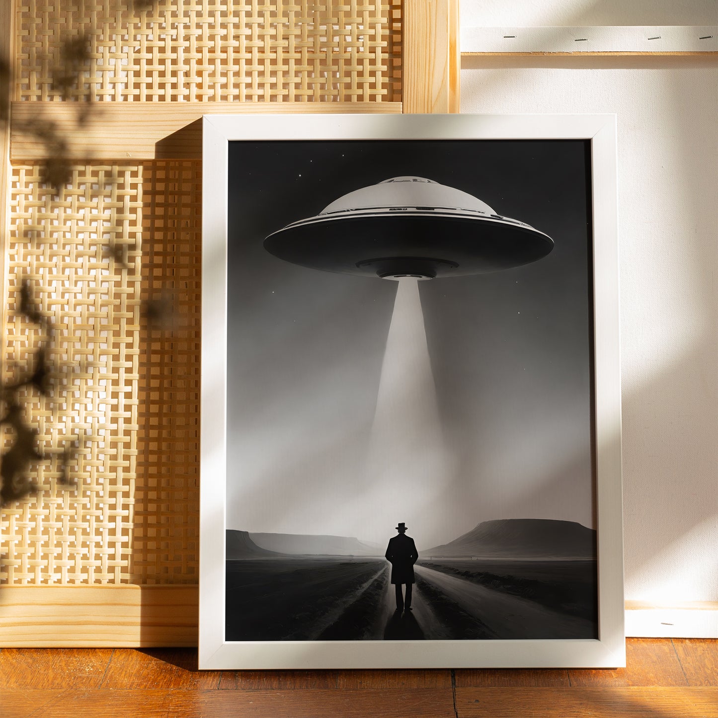 Vintage UFO Poster Print