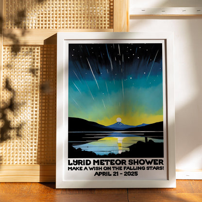 Meteor Shower Night Print