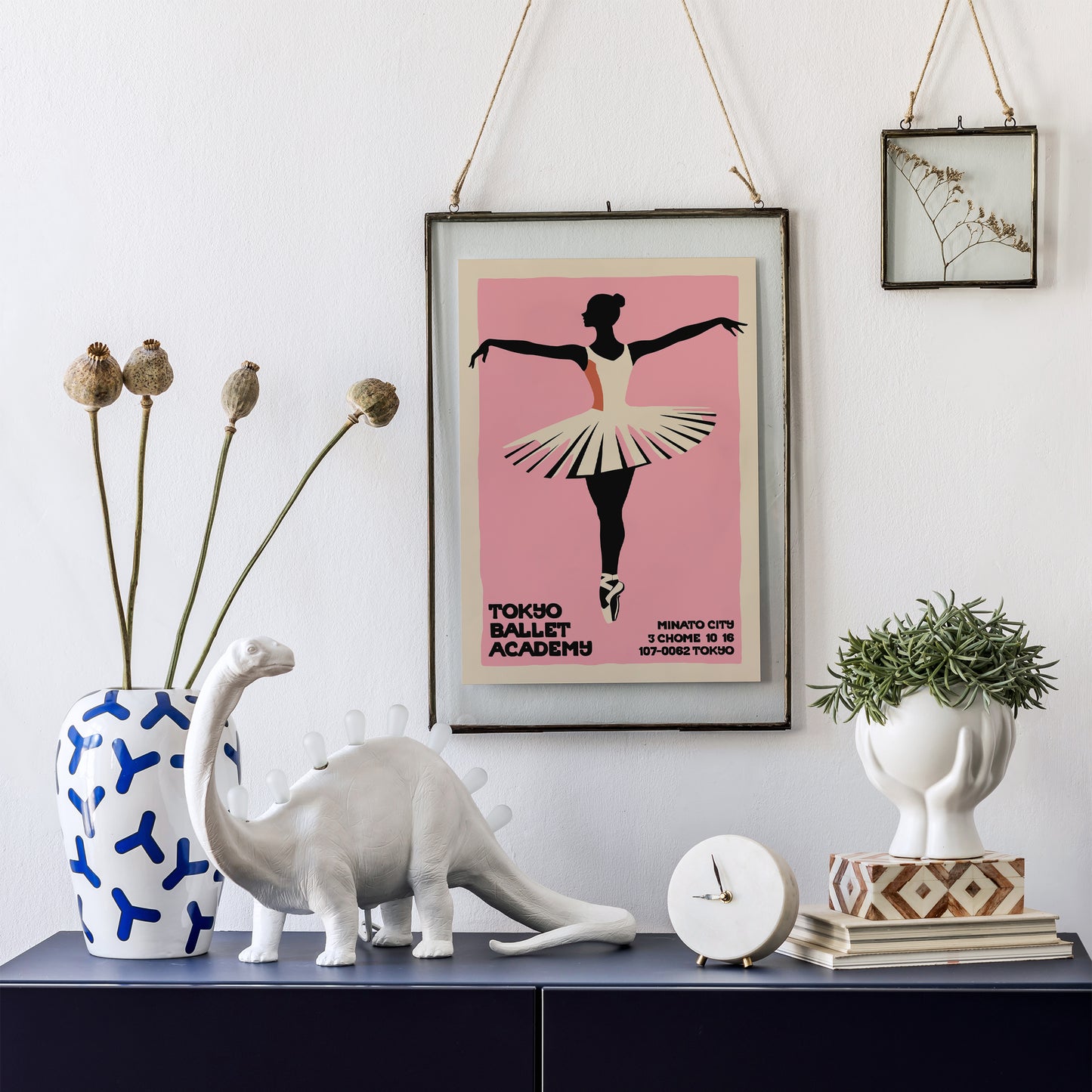 Tokyo Ballet Retro Poster Print