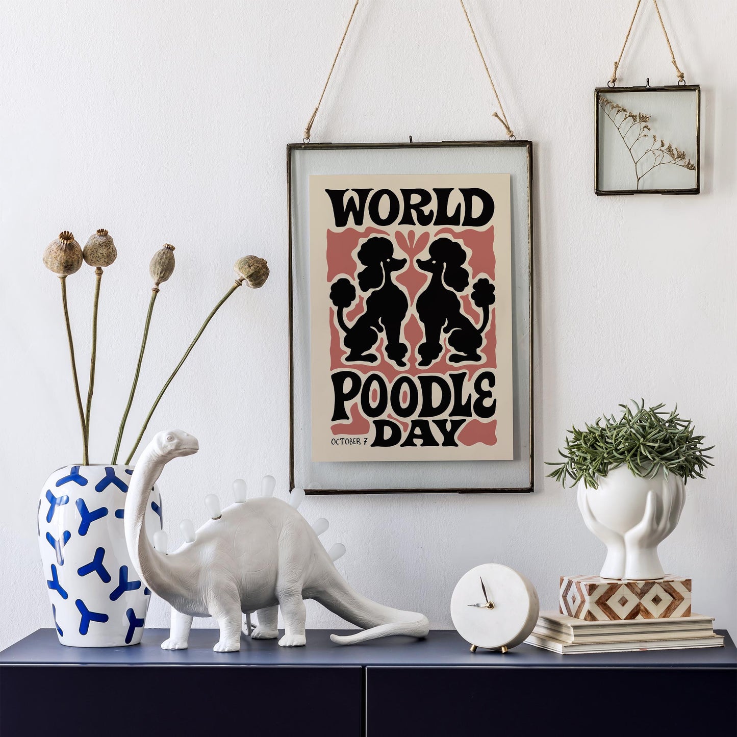 Poodle Day Poster Print