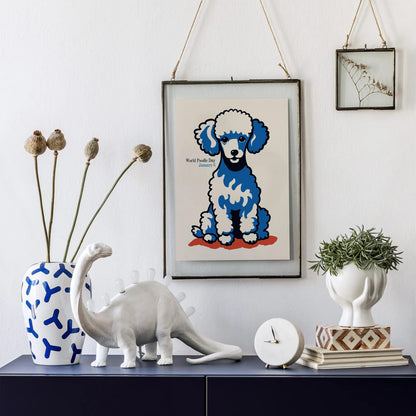 World Poodle Day Retro Poster