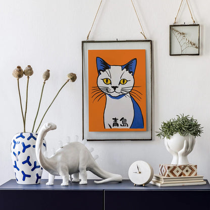 Japanese Cat Art Print