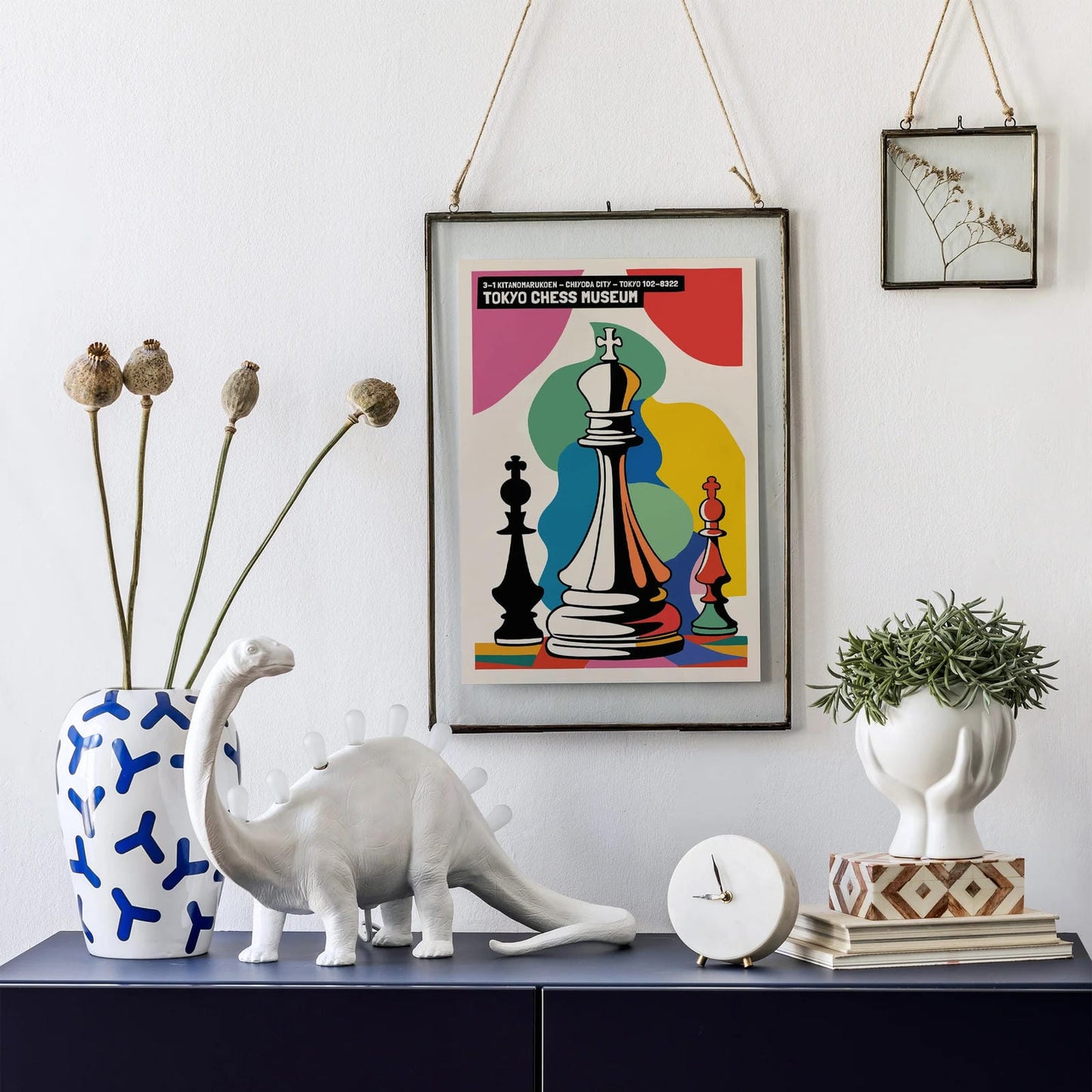 Tokyo Chess Museum Colorful Poster