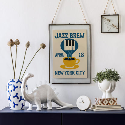 Jazz Brew Coffee Poster