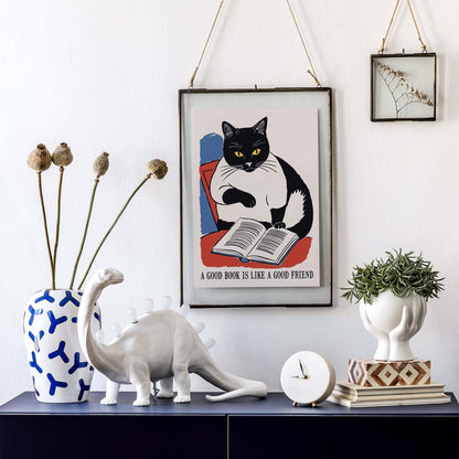 Good Book Friend Poster Print