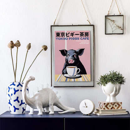 Tokyo Piggy Cafe Poster Print