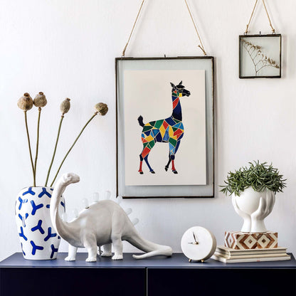 Abstract Llama Poster Print