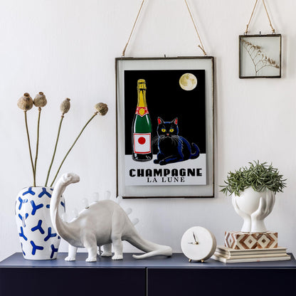 Champagne La Lune Art Print