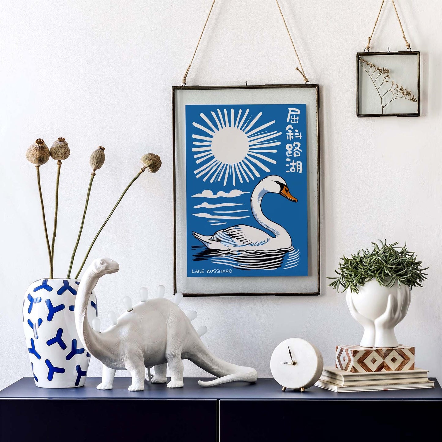 Japanese Swan Poster Print