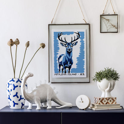 Miyajima Deer Poster Print