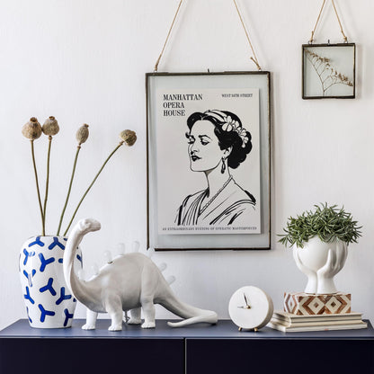 Vintage Opera Lady Poster