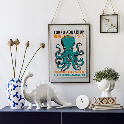 Tokyo Aquarium Retro Poster