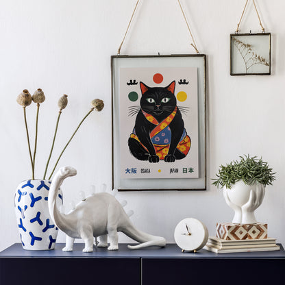 Osaka - Japan - Cute Cat Poster
